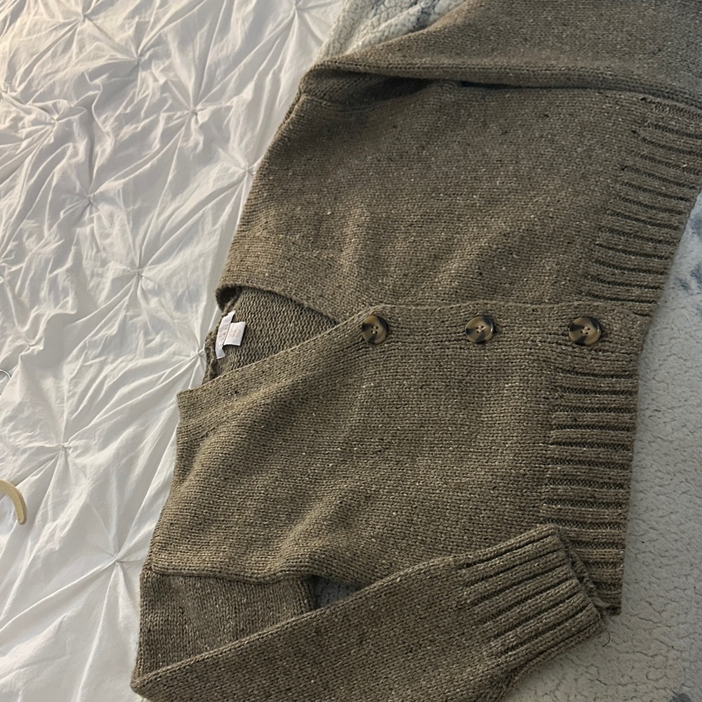 Halston Heritage Olive Knit Cardigan